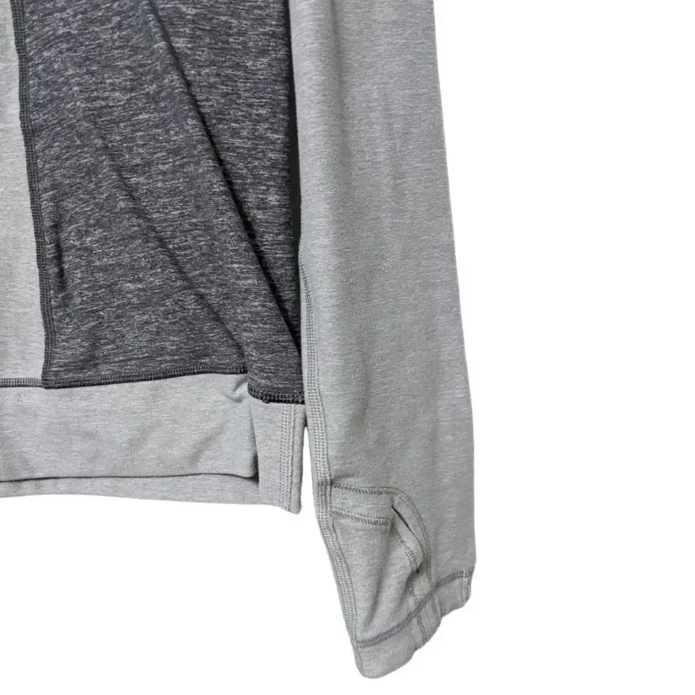 LULULEMON Stretch Colorblock Running Long Sleeve Scoop Neck Top 12
